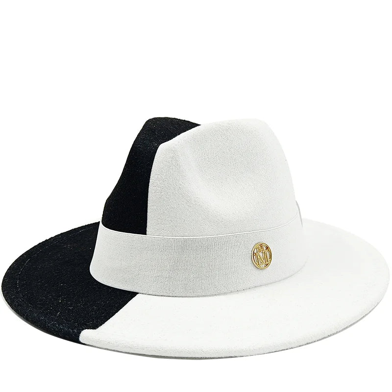 Low price wholesale Fedora hats men's and women's jazz hats red and white new tie dyed Fedora hats autumn classic hats sombrero