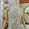 Nightclub Big Pearls Bandage Top Collection Party Shiny Rhinestones Sexy  Backless Singer Dancer Show Party Show Costume dazhu