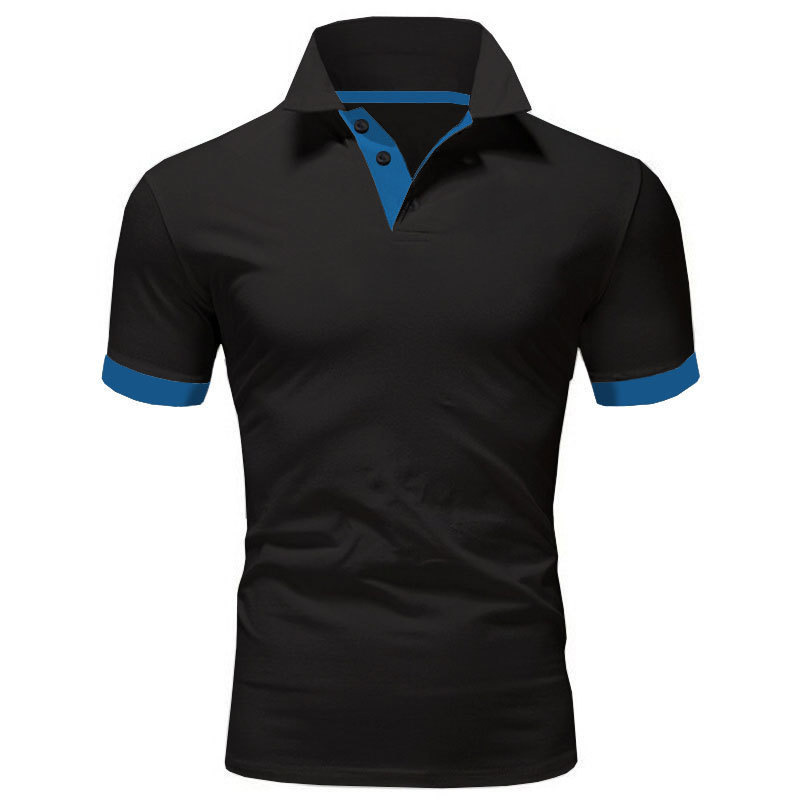 Men's Short Sleeve Polo Shirts Casual Slim Fit Basic Designed Shirts Quick-drying Anti-wrinkle Tops