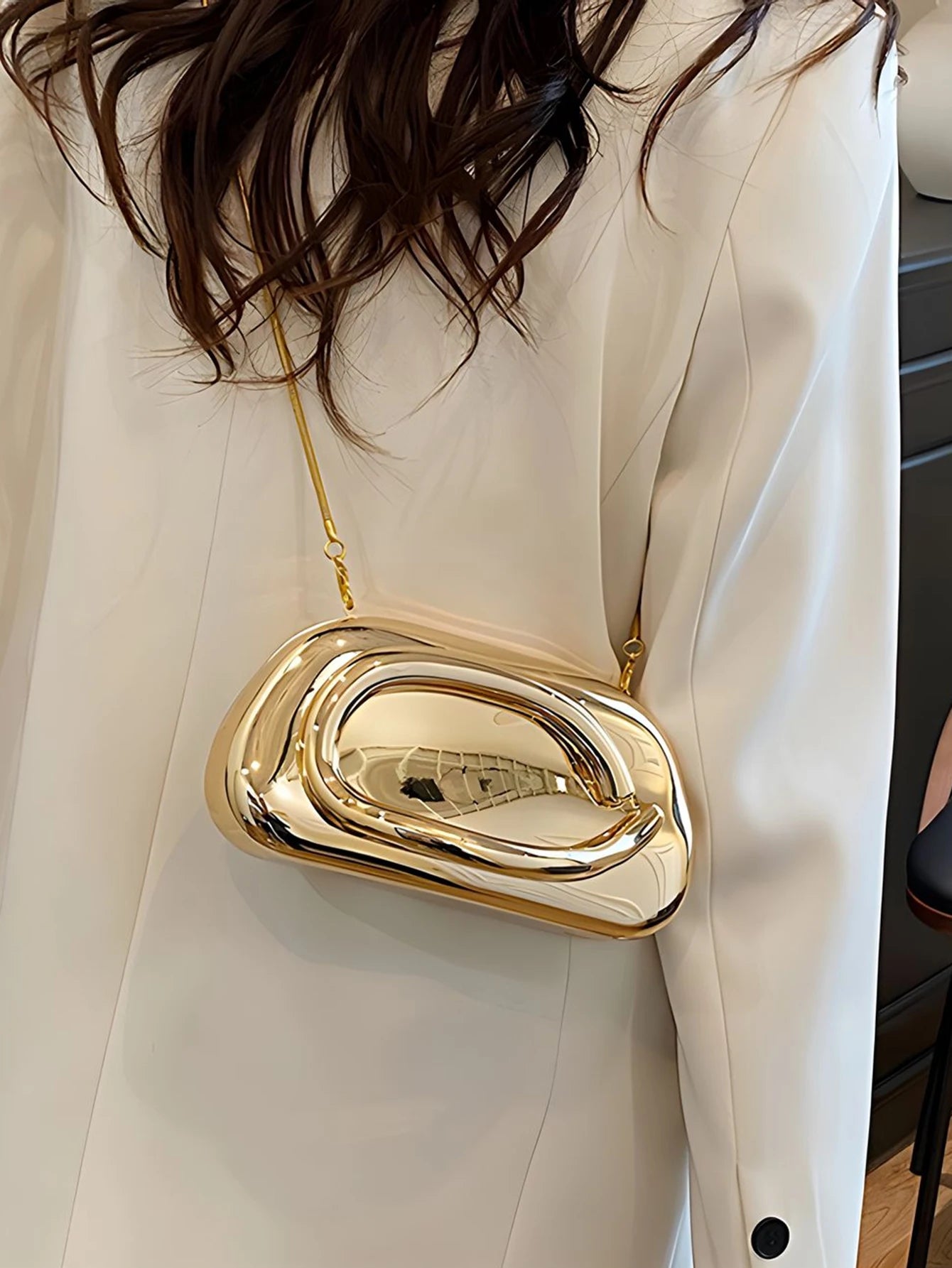 Mode Elegante Metallverschluss Boxförmige Umhängetaschen Damen Abendtaschen Hochzeit Mini Damen Geldbörse Party Niedliche Geldbörse Clutch