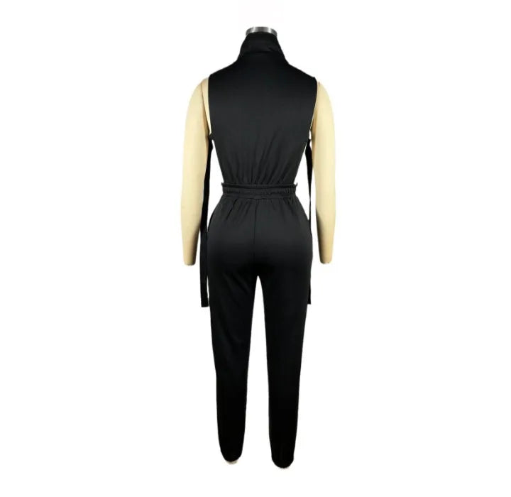Jumpsuits für Damen 2024 Sommer Sexy Spicy Girl Seitenknopf Reißverschluss Ärmellos 4 Taschen Jumpsuit Streetwear Fashion Overalls