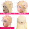 13x4 13x6 360 HD Transparent 613 Lace Frontal Wig Honey Blonde Color Brazilian Raw Body Wave Lace Front Human Hair Wig For Women