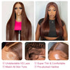 Chocolate Brown Straight 13x4 13x6 Hd Lace Frontal Wig Brazilian Colored T Part Human Hair Wigs For Women Preplucked 30 36 Inch
