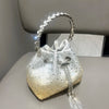 Handle Rhinestones Evening clutch Bag Purses and handbag luxury Designer shoulder bag Shiny Crystal Clutch purse bucket bag