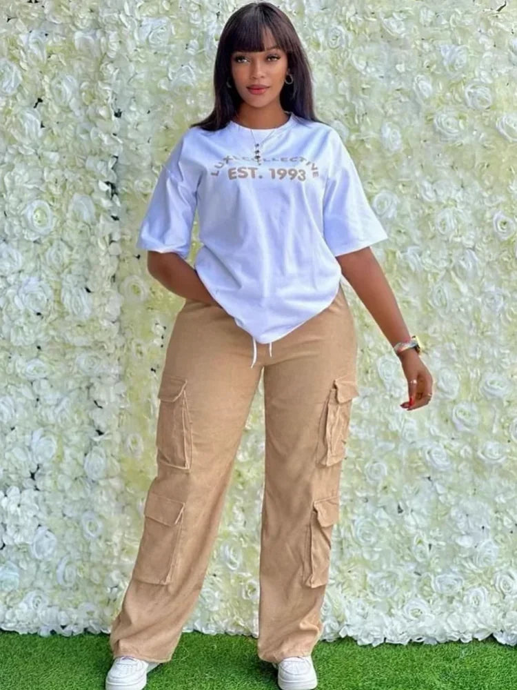 2 Piece Women Sets Dashiki African New Arrival Summer Autumn Matching Sets Two Pieces Sets Top Pants Suits Outfits Clothing