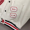 Street Popular Letter Flocking Embroidered Jacket And Coat Men 2023 New Y2K Harajuku Hip Hop Spliced Motorcycle Baseball Uniform