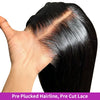 16 Inch Vietnamese Super Double Drawn Bone Straight 13x4 Frontal Bob Wig Glueless Human Hair For Women Natural Black 250 Density