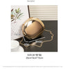 2024 New Arrival Golden Acrylic Shiny Metallic Goose Egg Box Glossy Shell Banquet Glossy Dumpling Hand Holding