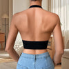 1x nahtloses, sexy Damen-Top, gerippt, atmungsaktiv, Dessous, Sport-Trägerhemd, Gymnastik-Tanktop, rückenfrei, Damenunterwäsche, Weste