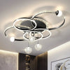 Moderne minimalistische LED-Deckenleuchte, personalisierte kreative Ring-Wohnzimmerleuchten, goldene Atmosphäre, Schlafzimmer-Arbeitszimmer-Kronleuchter