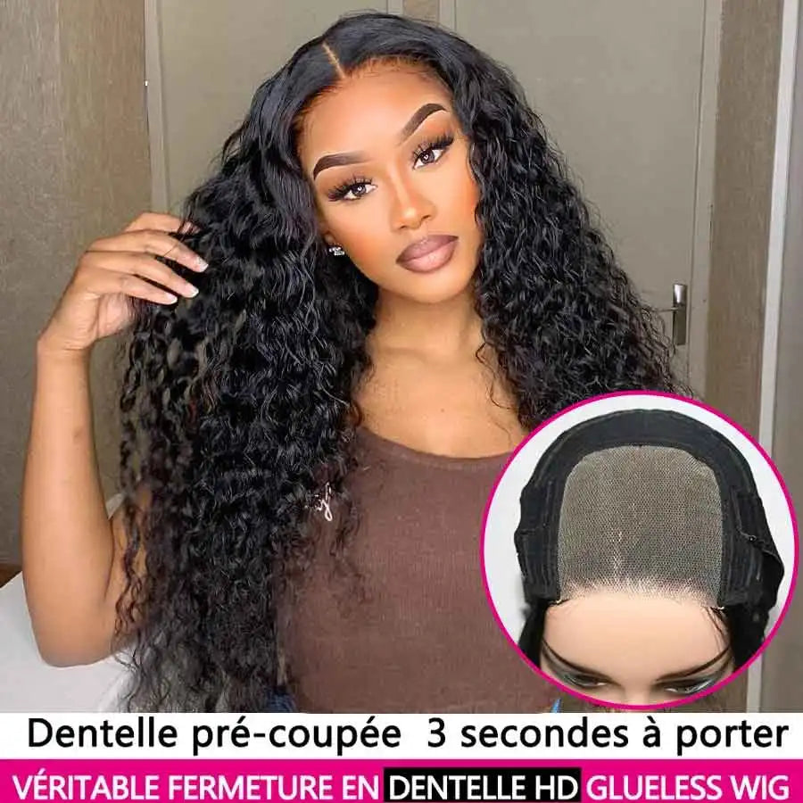 Loose Deep Wave Human Hair Wigs For Women Human Hair Glueless Wig Human Hair Ready To Wear Pre Plucked Brazilian Raw Human Hair