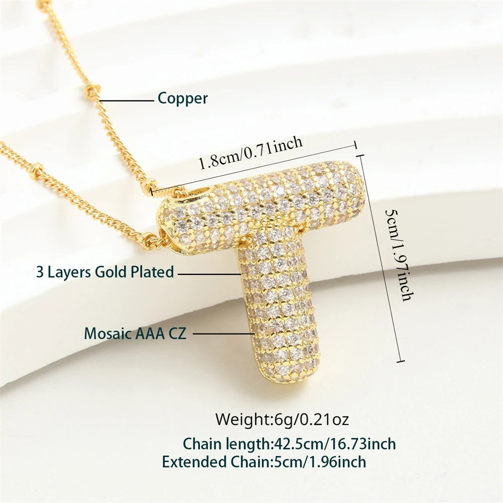 Vintage Edelstahl Golden Buchstaben Anhänger A-Z Alphabet Anfangsbuchstabe Halskette für Frauen Panzerkette Kragen Schmuck Geschenk