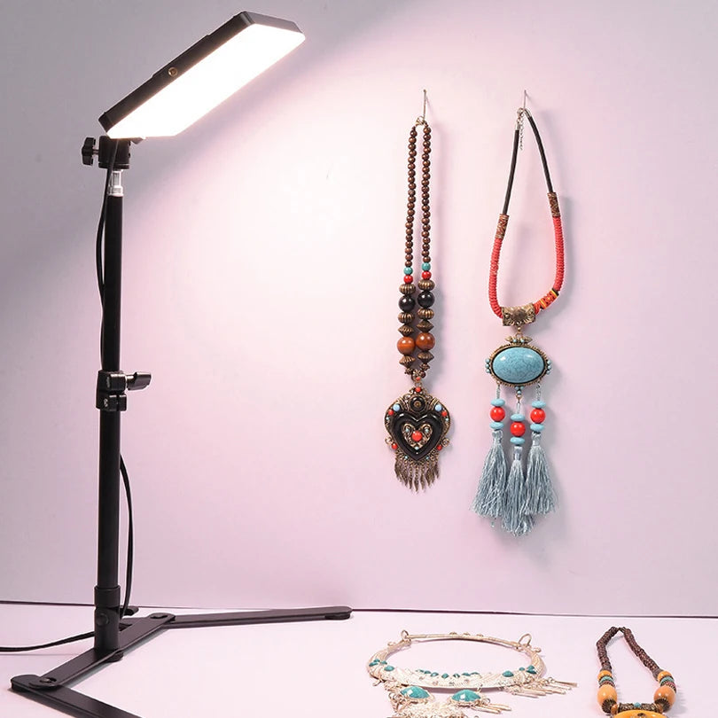 10 inch LED Video Light For Live Streaming Photo Studio Light Panel Photography Dimmable Flat-panel Fill Lamp 3300-5600K