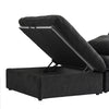 Cloud Modular Sectional Sofa with 2 Storage Ottomans 160.6" Down Filled Comfort U Shaped Sofa Minimalist Wide Deep Seat Couch
