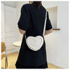 Fashion Heart Shape Crossbody Bags For Women New Solid Pu Leather Shoulder Bag Casual Ladies Handbags Designer Women Bags сумка