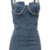 Camisole Dress Sexy Sleeveless Women Denim Dresses Solid Spliced Sheath Slim Washed Distressed 2025 Summer Wrap Buttocks
