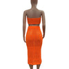 CM.YAYA Crochet Knitted Women's Sets Sleeveless Tops+ Skirts Suits 2024 Summer Two 2 Piece Set Outfit Beach Holiday Tracksuit
