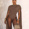 Joskaa Chic and Elegant Tassel Swing Collar Bodysuit Women Hipster Sexy One Piece Rompers 2025 Spring Midnight Party Club Tops