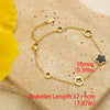 1 Piece Trendy Stainless Steel Shell Plum Flower Bohemia Party Bracelet For Women Original Design Bangle Jewelry