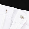 Clacive Summer White Linen Two Piece Set For Women 2023 Fashion Sleeveless Tank Top New In Matching High Waist Wide Pants Set