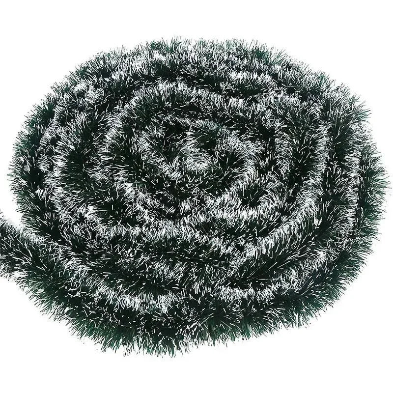 Christmas Tinsel Ribbons Green Cane Ribbon Garland Xmas Tree Hanging Pendent Wreath Ornament Home Party Decor Supplies Wholesale