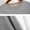Men's T-shirt 2024 Summer New Knitted Tank Top Fashion Color Block Round Neck Pullover Sweater 100% Pure Wool Short sleeved