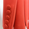 Pantsuit Suits Blazer Women Red Orange New Design Flare Pants Set Two Piece Sets Festival Office Business Female Suit Outfits