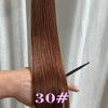 50Pcs Nano Ring Human Hair Extensions Straight Remy Micro Beads Ring Hair Extension 0.5g/0.8g/1g/Strand 12-26Inch Natural Color