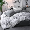 3tlg. Bettbezug-Set mit Kissenbezügen, Doppel-Bettwäsche-Set, Steppdeckenbezug Queen/King für Paar- oder Einzelbett