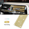 10 Stücke Diamant Auto Klimaanlage Outlet Streifen Bohrer U Form Strass Clip Dekoration Glänzende Kristall Trim Streifen Auto Zubehör