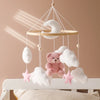 Baby-Kinderbett-Mobile-Rassel-Spielzeug 0-12 Monate Säugling Weicher Filz Teddy Samt Rosa Bär Bettglocke Hängendes Spielzeug Halterung Babybett Mädchen Spielzeug