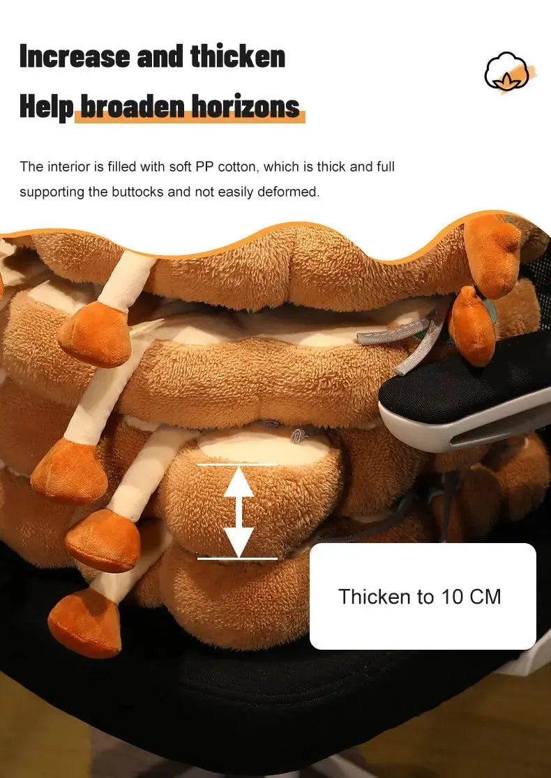 1 Stück Simulation Brot Toast Kissen Gefüllt Memory Foam Kissen Sofa Stuhl Dekor Sitzkissen Niedliche Studenten Stuhlauflage