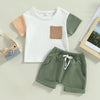 ma&baby 0-3Y Toddler Infant Baby Boy Girl Clothes Sets Casual Short Sleeve T-shirt Tops Shorts Summer Outfits Clothing