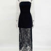 Tornova Strapless Lace Dress Sets Female Elegant Sexy Strap Vest High Waist Splice Long Skirt Ladies Slim Banquet 2 Pieces Set