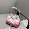 Handle Rhinestones Evening clutch Bag Purses and handbag luxury Designer shoulder bag Shiny Crystal Clutch purse bucket bag