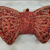 Newest Rhinestone Green/Black Clutch Purse Bow Luxury Diamond Women Red Evening Clutches Bags Wedding Bridal Bag Stones Handbags