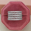 Moonso Trendy Rose Gold Silver Color Marquise Round Eternity Band Ring for Women Anniversary Gift Jewelry Wholesale R7213