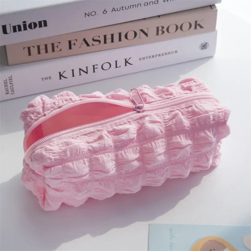 Süßes Plüsch Federmappentasche für Mädchen Jungen Kawaii Schreibwarentasche Federmäppchen Große Kapazität Schüler Schulanfangsbedarf