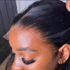 Peruanisches Haar 4x4 Lace Closure Vorgezupft Glattes Haar 13x4 HD Transparente Lace Frontal 100% Echthaar Natürlicher Haaransatz