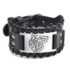 New Retro Wide Leather Pirate Compass Bracelet Men's Bracelet Celtic Viking Jewelry Compass Bracelet Accessories Party Gifts