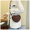 Fashion Heart Shape Crossbody Bags For Women New Solid Pu Leather Shoulder Bag Casual Ladies Handbags Designer Women Bags сумка
