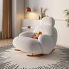 Fluffy White Wohnzimmerstuhl Modern Niedlich Boden Ergonomischer Wohnzimmerstuhl Lounge Relaxsessel Möbel Salon Home Möbel