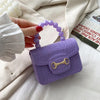 Fashion Mini Handbags PVC Crossbody Coin Purse Crocodile Pattern Pearl Handbag Plastic Small Chain Jelly Bag For Girl Wholesale