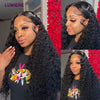 Mongolian Afro Kinky Curly Human Hair Bundles With Closure Deep Curly Hair Weave Bundles With Frontal Closure Hair Extensions
