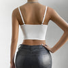 French Sexy Lace Underwire Rhomboid Fishbone Crop Top Backless Hottie Perspective Corset Red V-neck Elegant and Temperament Vest
