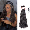 Synthetic Bulk hair for Braiding Wet and Wavy Micro Braiding No Weft Faux Deep Wave Braiding Hair Extensions for Box Boho Braids