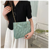 Ladies Fashion Large Capacity Chain Bag Retro Square Tote Bag Diamond Texture Shoulder Crossbody Daily Hundred Underarm Handbag