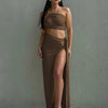 Dulzura Women 2024 Summer Tank Tops Long Skirts Party Club Vacation Two Piece Matching Sets Outfits Wholesale Items For Business
