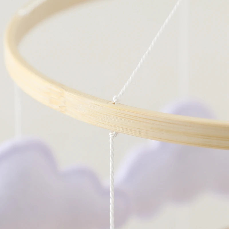Baby-Kinderbett-Mobile-Rassel-Spielzeug 0-12 Monate Säugling Weicher Filz Teddy Samt Rosa Bär Bettglocke Hängendes Spielzeug Halterung Babybett Mädchen Spielzeug