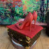 Multi color customized 12cm super high heels, nude white patent leather, sexy red sole, pointed thin single order shoes